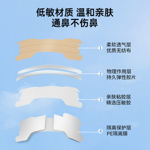 Tiras Nasales AiHujia para Adultos y Niños, Tela No Tejida de Grado Médico, Transpirables, Alivian la Congestión Nasal - Product Image 4