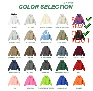 Sweat à capuche unisexe personnalisable en polyester/coton, 28 couleurs, 350 grammes, excellent rapport qualité-prix pour le streetwear oversize - Product Image 2