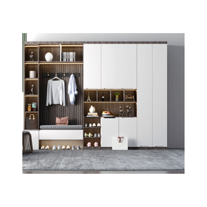 Lemari Sepatu Kayu Grosir Sederhana untuk Pintu Masuk Interior Partisi Rumah Furnitur untuk Aula Hotel - Product Image 3