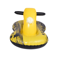 Chaise longue gonflable jaune personnalisée Sunshine en PVC, accessoire flottant pour piscine, outil pour jeux aquatiques et de natation