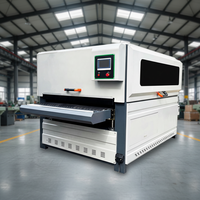 Machine automatique de ponçage et de polissage du bois, 630 mm 1000 mm, polisseuse CNC automatique à brosse pour portes en bois