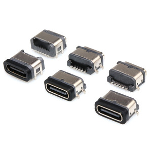 Échantillon Gratuit Connecteur USB-C Vertical 16 Broches Type-C Femelle PCB 16p Prise SMT USB-C 3.1 24 Broches Prise de Charge 5A Connecteur USB-C 24 Broches - Product Image 4