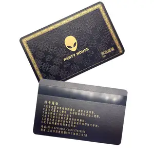 Cartão de fidelidade de membro com tarja magnética CR80 com impressão personalizada de fábrica Cartões de PVC de plástico para membro VIP