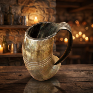 B.S INTERNATIONAL Prime Quality African Horn Mug Natural American Style Durable Logo Lightweight Eco-Friendly Business Gifts - Product Image 1