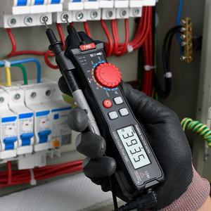 Multimètre numérique intelligent sans contact TASI TA802B 6000 comptes, testeur de tension avec plage 0-600V AC/DC, alimenté par piles AAA - Product Image 3