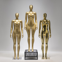 Maniquí de Cuerpo Entero de Gran Tamaño con Cabeza y Base de Plástico para Exhibición de Ropa Femenina, Modelo Europeo Americano