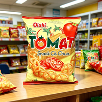 Sachet personnalisé imprimé MOPP VMPET CPP à scellage arrière pour chips, emballage alimentaire haute barrière, pochette plastique à fermeture éclair pour snacks et chips