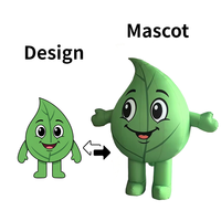 Modèle gonflable publicitaire personnalisé en forme de personnage de dessin animé, poupée ambulante, mascotte, costume d'image de marque, personnalisable, étanche, alimenté par batterie