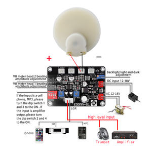 Ad alta precisione Digital Power Vu Meter retroilluminato DC Audio Volume amplificatore testa pannello metri serie - Product Image 4