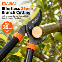 Sécateur à lame coupante Airaj résistant à la rouille, lame en acier tranchante, coupe-branches pour l'élagage des arbres, pour le jardin