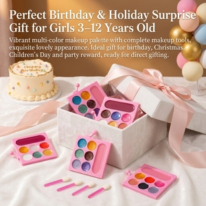 Kit Trucco per Bambini Personalizzato OEM ODM, Non Tossico e Lavabile, Set Cosmetico con Ombretto, Blush e Lucidalabbra per Giochi di Ruolo, Etichetta Privata - Product Image 2