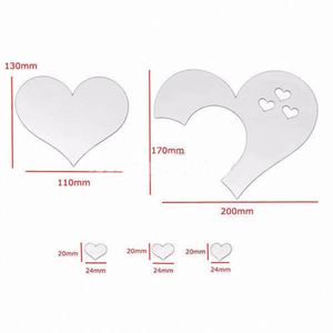 Autocollants muraux miroir d'amour 3D créatifs, autocollants miroir pour la maison, décoration murale de fond de salon, autocollants miroir en acrylique - Product Image 6