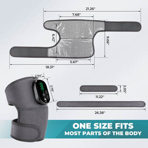 Alat Pijat 3-in-1 untuk Bahu, Siku, Lutut, Kaki & Tungkai dengan Terapi Cahaya Merah 660nm/850nm dan Bantalan Pemanas - Product Image 5