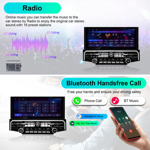 Autoradio Android 13 12,3 pouces pour Toyota 4Runner 2009- Écran tactile HD avec CarPlay sans fil Navigation GPS Radio Bluetooth - Product Image 5