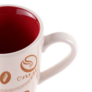 Support mural décoratif pour tasses à café en grès céramique contemporain à 6 crochets, compatible lave-vaisselle et micro-ondes - Product Image 2