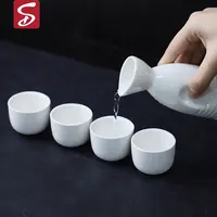 SHARDON Home Bar usa 5 pezzi Ocean Waves Pattern Ceramic Cup Set di porcellana giapponese in porcellana