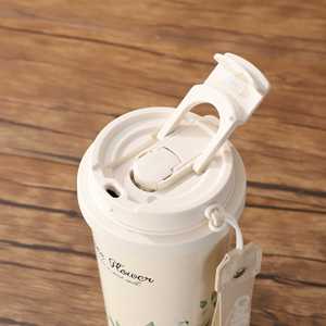 Ly nước đôi Lily Valley dành cho nữ, thiết kế hiện đại, sang trọng nhẹ nhàng, giữ nhiệt, di động, dung tích lớn, bình chân không có ống hút - Product Image 2