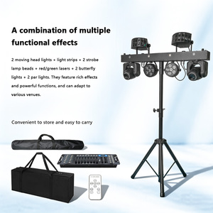 ไฟพกพาแบบเคลื่อนย้ายได้ 5-in-1 RGBW LED Beam Moving Head Gig Bar ควบคุมด้วย DMX512 มาตรฐาน IP33 <span class=keywords><strong>โค</strong></span>รงสร้างอลูมิเนียมอัลลอยด์ สำหรับงานดีเจ/ดิสโก้/ปาร์ตี้ - Product Image 4