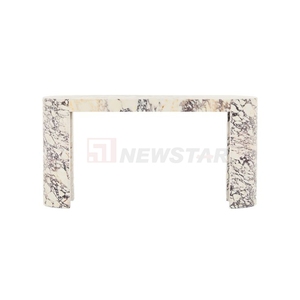 Newstar mobili in marmo di lusso <span class=keywords><strong>Romano</strong></span> consolle tavolo deserto Taupe in marmo stretto lungo pietra consolle tavolo da tavolo - Product Image 6
