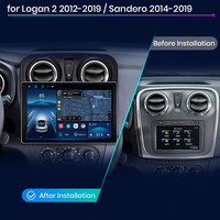 Autoradio Multimédia Junsun X7 Pro 2K HD Écran Sans Fil CarPlay Auto Autoradio pour Renault Logan 2 Sandero 2014-2019 Stock EU