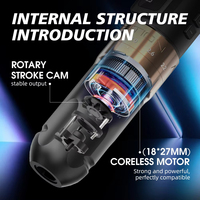 Ambition Mars-U 2.2-4.2mm Pistolet rotatif professionnel à course réglable Machine à tatouer sans fil Stylo avec double batterie pour l'art corporel