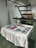Presse à chaud industrielle 40x48 pouces (100x120 cm) pneumatique grand format pour sublimation et impression à plat