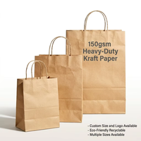 Sacs de shopping en papier kraft avec poignées, sacs de magasin en papier kraft, sacs cadeaux en papier kraft, vente en gros de sacs cadeaux en papier personnalisés
