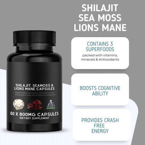 OEM Hot Selling Pure Natural <b>Himalayan</b> & Organic Sea Moss <b>Shilajit</b> Capsules for Adult Use-Energy Management Supplement - Product Image 5