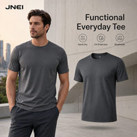Camisetas JENI para Hombre, Camiseta con Protección Solar, 150 g/m², Secado Rápido, Transpirable, Protección Térmica, para Viajes, Uso Diario, Actividades
