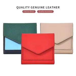 Fabrik OEM ODM Designer Benutzer definierte Farbe Saffiano Karten halter Schlanke Brieftasche Dünne Leder Kreditkarten halter