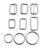 Boucle à glissière réglable et personnalisée en alliage de Zinc, glissière carrée avec broche de 20Mm 40Mm