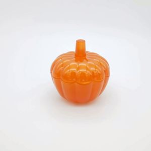 Pot à bonbons en verre cristal de style européen, luxe léger, avec couvercle en forme de citrouille, pour bijoux de Noël, rangement et support de bougie - Product Image 4