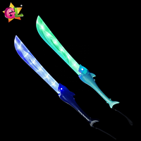 Bâton lumineux en forme de requin pour enfants, bâton LED en plastique avec corde de suspension, 2 couleurs au choix avec son