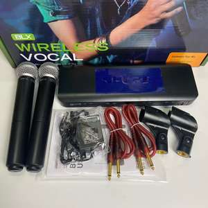 Microphone sans fil BLX288 <span class=keywords><strong>SM58</strong></span> - Un pour deux utilisateurs, diffusion en direct professionnelle, performance sur scène karaoké, <span class=keywords><strong>SM58</strong></span> - Product Image 4