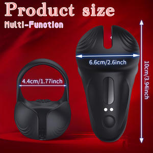 Anillo Vibrador para Pene a Prueba de Agua para Hombre, Estimulador de Testículos, Juguete Sexual para la <span class=keywords><strong>Erección</strong></span>, Marca OEM, Hecho en China - Product Image 3