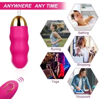 Fernbedienbarer Tragbarer Vibrator für Frauen Klitoris- & G-Punkt-Stimulation 12 Modi USB-Aufladbar Wasserdicht Erwachsenen-Sexspielzeug