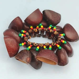 Wholesale Natural Open Dried <b>Seed</b> Pod Bracelet Hand Bell African Ethnic Folk Percussion Instrument Latin Dance Stage Accessory - Product Image 4