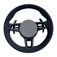 Volant sport en cuir 4 branches 35 mm pour Porsche Cayenne, Panamera, 911, 911.1, 996, 958, 997, 987, Macan (2015-2017)