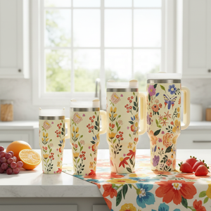 Vaso Térmico Ecológico <span class=keywords><strong>de</strong></span> Acero Inoxidable <span class=keywords><strong>de</strong></span> 40 oz con Asa y Pajita, Aislamiento Térmico <span class=keywords><strong>de</strong></span> 6 a 12 Horas para Uso en Exteriores, Oficina y Gimnasio - Product Image 2