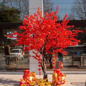 Arbre <span class=keywords><strong>de</strong></span> pêche artificiel en plastique <span class=keywords><strong>de</strong></span> 4 m, décoration <span class=keywords><strong>de</strong></span> l'arbre <span class=keywords><strong>de</strong></span> la richesse pour le Nouvel An, Pâques, intérieur et extérieur, création <span class=keywords><strong>de</strong></span> paysage - Product Image 6