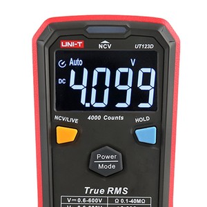 Multímetro Digital Inteligente Automático UNI-T UT123D True RMS de Mano, 600V CA, para Electrónica - Product Image 4