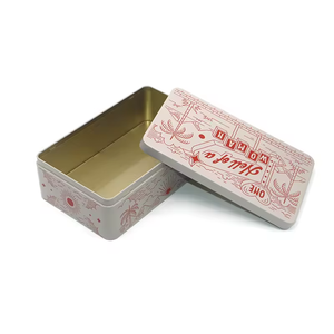 Caja de Metal Personalizada con Impresión para Baklava, Envase Rectangular de Metal para Galletas de Chocolate, en Oferta - Product Image 3