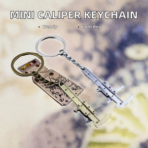 Handige Mini Vernier Remklauw Carabiner Sleutelhanger Zinklegering Hanger <span class=keywords><strong>Offset</strong></span> Uv Printing Mode Lichtgewicht Ontwerp Voor - Product Image 2