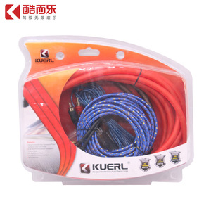 Arnés de cableado para amplificador de coche KUERL, 4GA, cobre revestido de aluminio, duradero, para sistemas de audio y video - Product Image 1