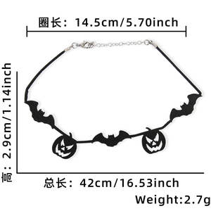 أزياء الهالوين ، قلادة الهالوين ، قلادة مختنقة مزحة ، قلادة وشم ، حفلة الهالوين ، هدايا زينة للنساء والفتيات - Product Image 4