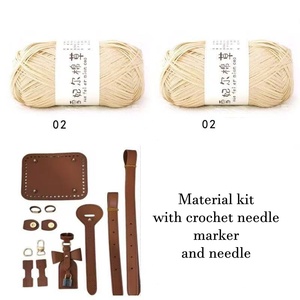 Kit de sac au crochet pour débutants, sac à main au crochet pour femmes, kit de fabrication de sac fourre-tout DIY, fournitures de tricot pour adultes, artisanat, cadeau bohème - Product Image 6