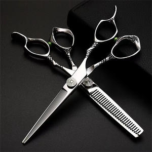 Ciseaux de coiffure Suzhou 6 pouces, ciseaux à effiler plats en acier inoxydable pour droitiers, usage professionnel en salon de beauté - Product Image 2