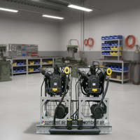 Compresseur d'air moyenne tension à piston avec 1HP à 5HP 550W à 1100W DC48V à 12V-Core Components Moteur et roulement