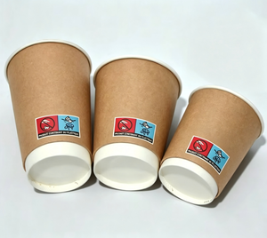 <span class=keywords><strong>Gobelets</strong></span> en papier pour café et thé à double paroi, <span class=keywords><strong>biodégradables</strong></span>, écologiques, de qualité alimentaire, jetables et économiques, 8oz/12oz/16oz - Product Image 2