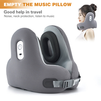 Réduction du bruit Smart Ergonomique Orthopédique Cervical Mousse À Mémoire En Forme De U Voiture Cou Soutien Cou Musique Oreiller